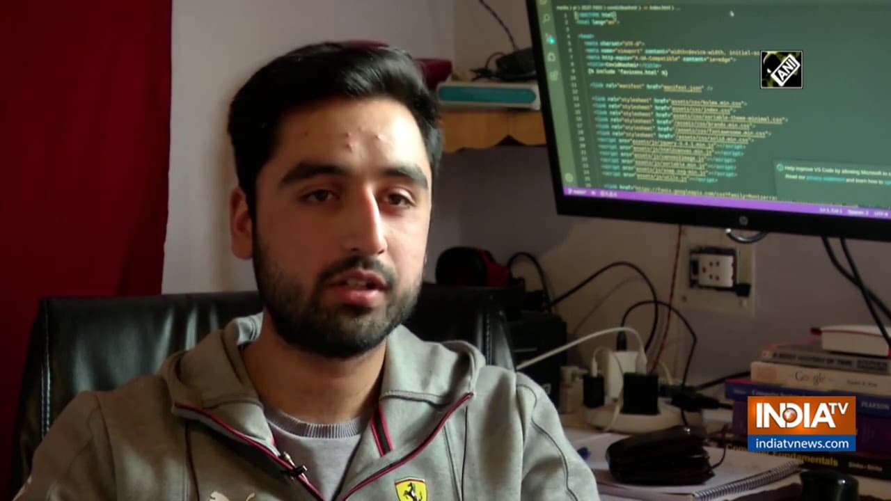Kashmiri student develops COVID-19 tracker
