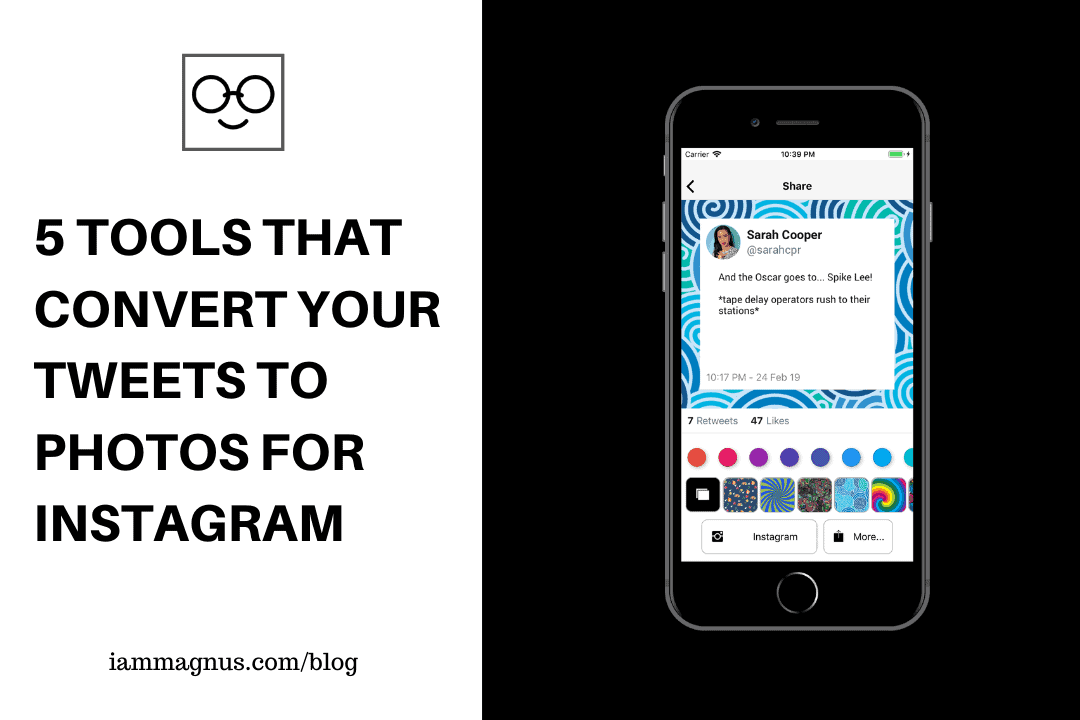 5 Tools That Convert Your Tweets to Photos for Instagram - Magnus Okeke