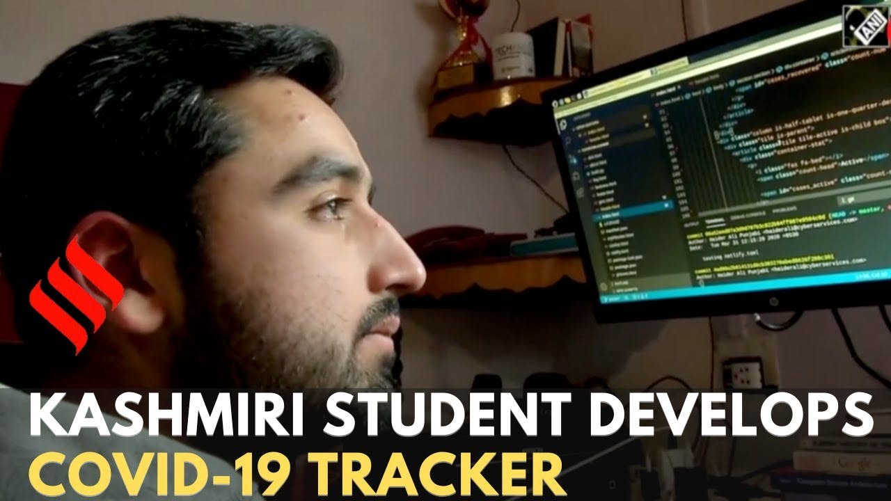 Kashmiri student develops COVID-19 tracker
